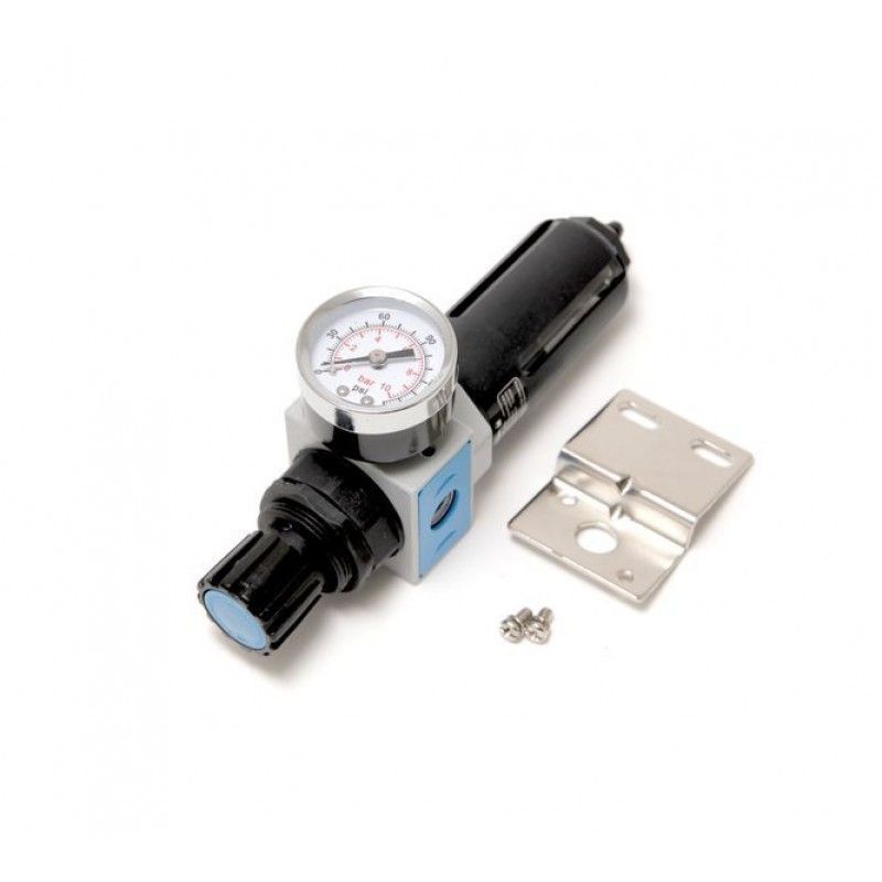Фильтр-регулятор с индикатором давления для пневмосистем 1/4"  ...Forsage F-EW2000-02