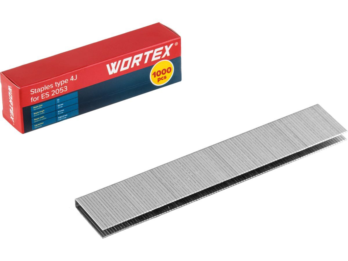 Скобы тип 20GA 22 мм  (1000 шт.) для ES 2053 WORTEX 1335958