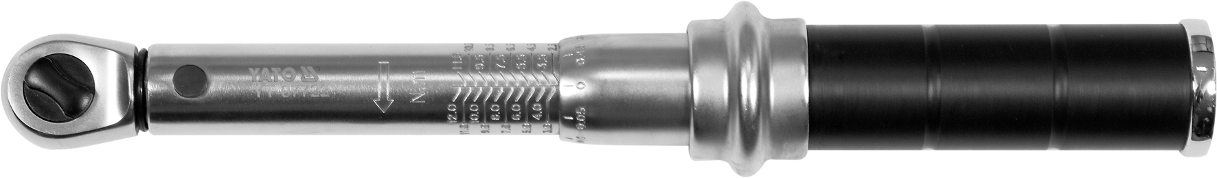 Ключ динамометрический  1/4" 265-288mm (2.5-12Nm)  YATO YT-07722