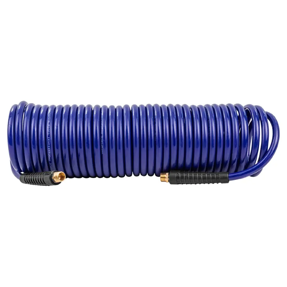 Шланг витой полиуретановый 6.5мм х 10мм х 10м с резьбовыми наконечниками 1/4" YATAFORCE YF-AHC-48B Шланг витой полиуретановый 6.5мм х 10мм х 10м с резьбовыми наконечниками 1/4" YATAFORCE YF-AHC-48B