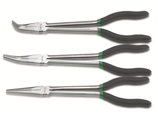 Длинногубцы изогнутые 90° 280мм  Toptul DFAI1211