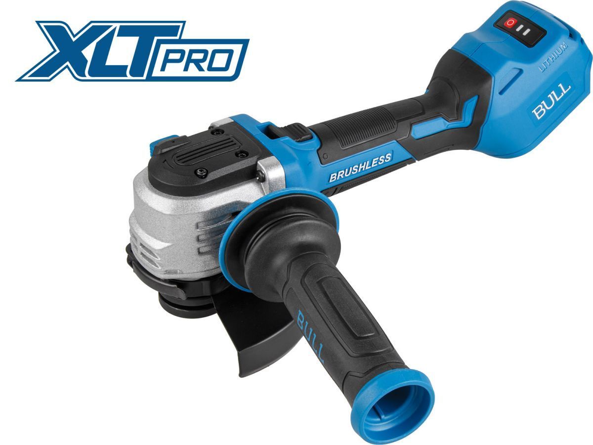 Аккум. углошлифмашина CSG 1812-1 SR в кор. XLTpro  SOLO БЕСЩЕТ, 125 мм, рег. об., 10 000 об/мин , БЕЗ АКБ , (Безредукторный тип, плав пуск, конст. эл., защита от перегруз. и перегрев.) BULL 1333947