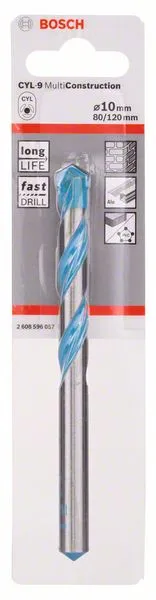 Сверло универсальное 10x80x120 мм CYL-9 MultiConstruction BOSCH 2.608.596.057