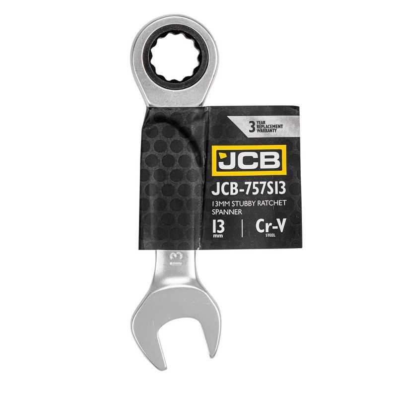 Ключ трещоточный короткий 13мм - JCB JCB-757S13