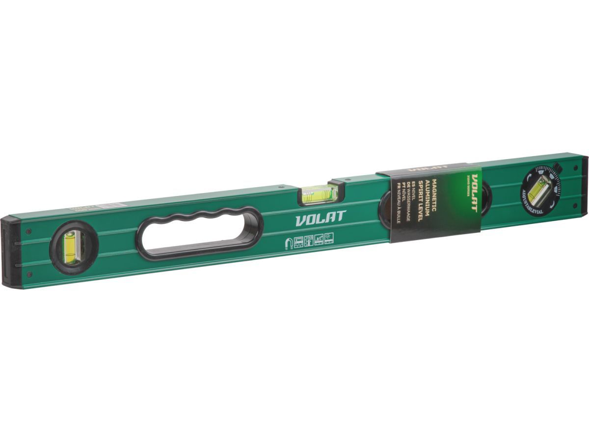 Уровень 2000мм магнитный  (1 поворотный глазок, ручки прорезинены TPR) ВОЛАТ 31045-200M