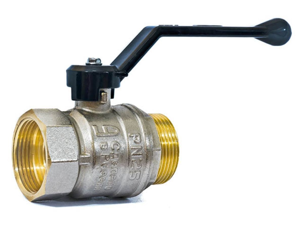 Кран шаровый стандартный 1/2" нар.-вн. ручка PN 40 LD LD47.303.15