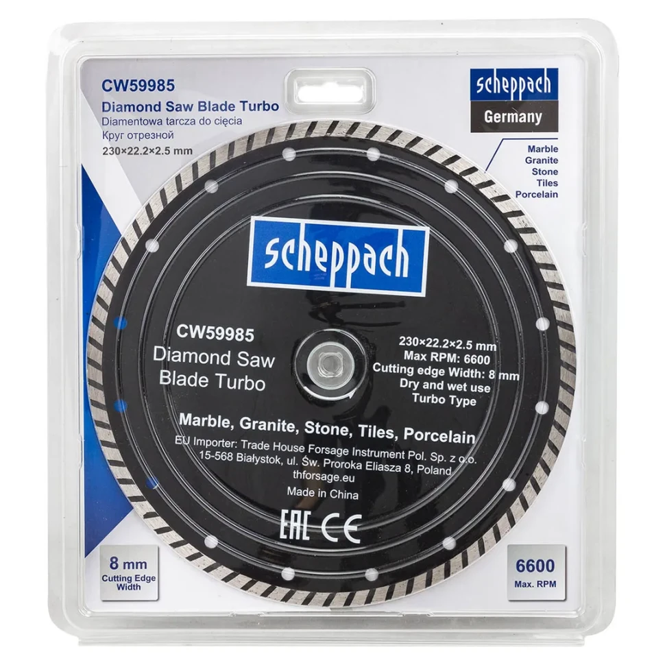 Круг отрезной 230*22,2*2,5мм  Scheppach Sch-CW59985