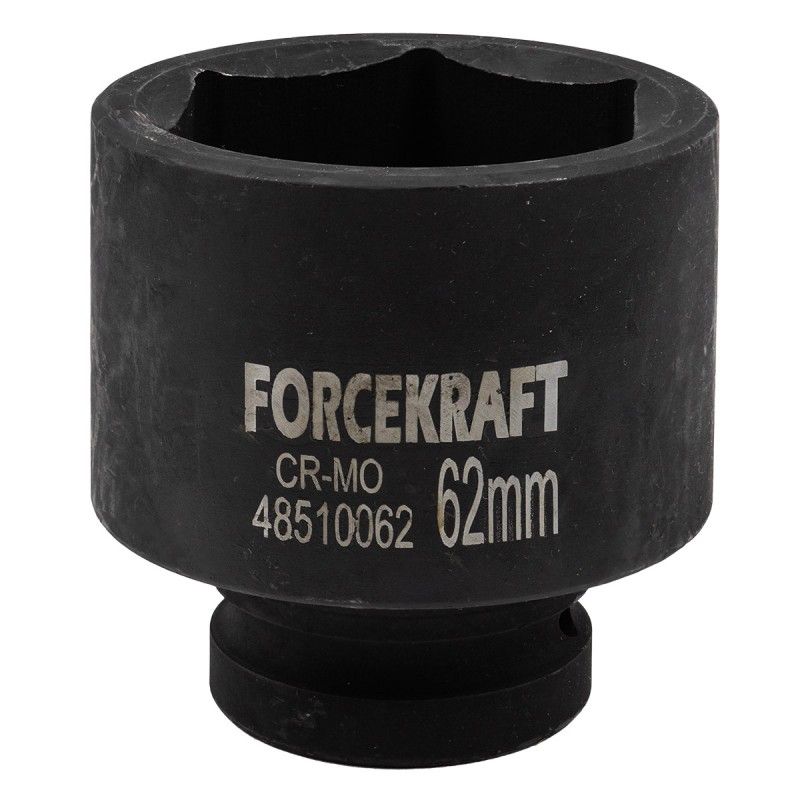 Головка ударная глубокая 1", 62мм (6гр.)  FORCEKRAFT FK-48510062