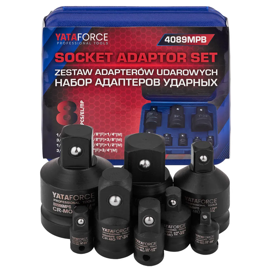 Адаптеры ударные, набор 8пр.  YATAFORCE YF-4089MPB