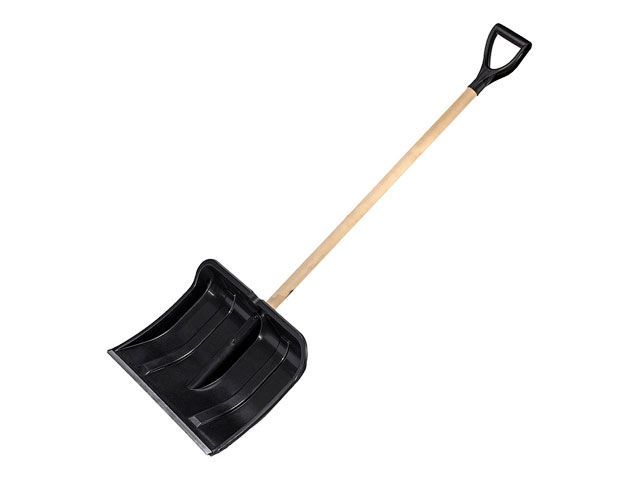 Лопата снеговая пластм. 500х375mm с дер.черенком MASTER STARTUL ST9056-6