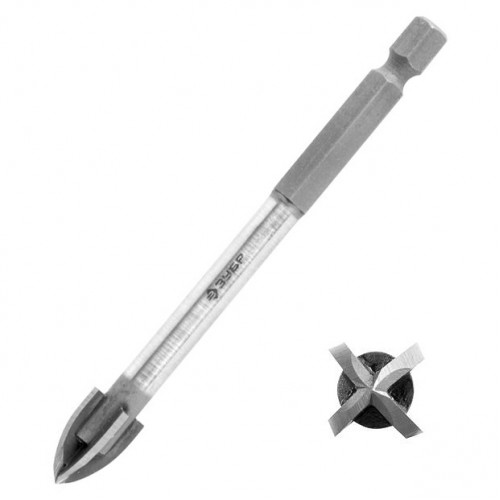 Сверло по плитке и стеклу с хвостовиком HEX  5.0x88mm YATO YT-44802