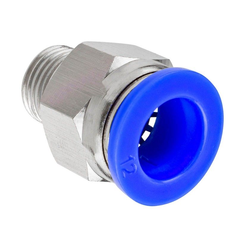 Фитинг для пластиковых трубок 12мм с наружной резьбой 1/4" Forsage F-SPC12-02