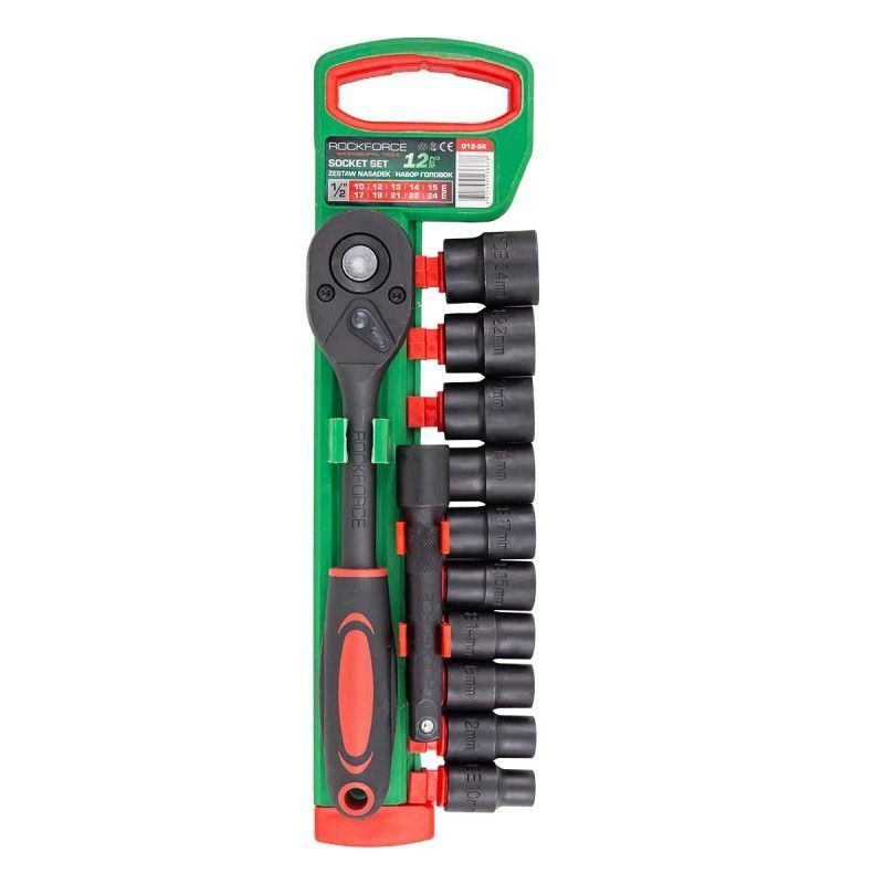 Головки, набор 12пр., 1/2" RockFORCE RF-012-5K
