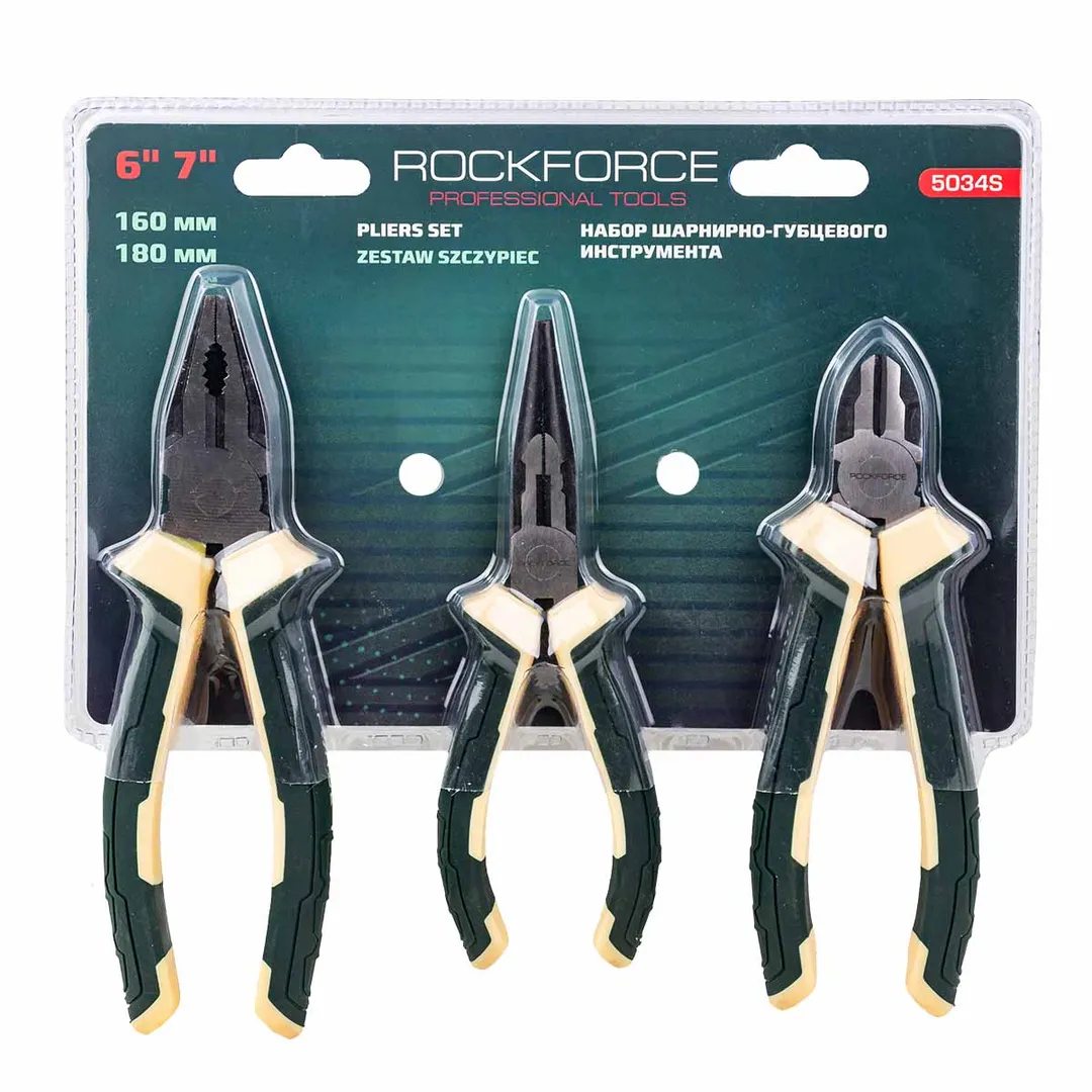 Набор шарниро-губцевого инструмента, 3пр. RockFORCE Rock FORCE RF-5034S