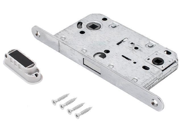 Защелка врезная межк. ML 96WC-50 SC мат.хром магн. под фикс. АЛЛЮР УЗК 14129