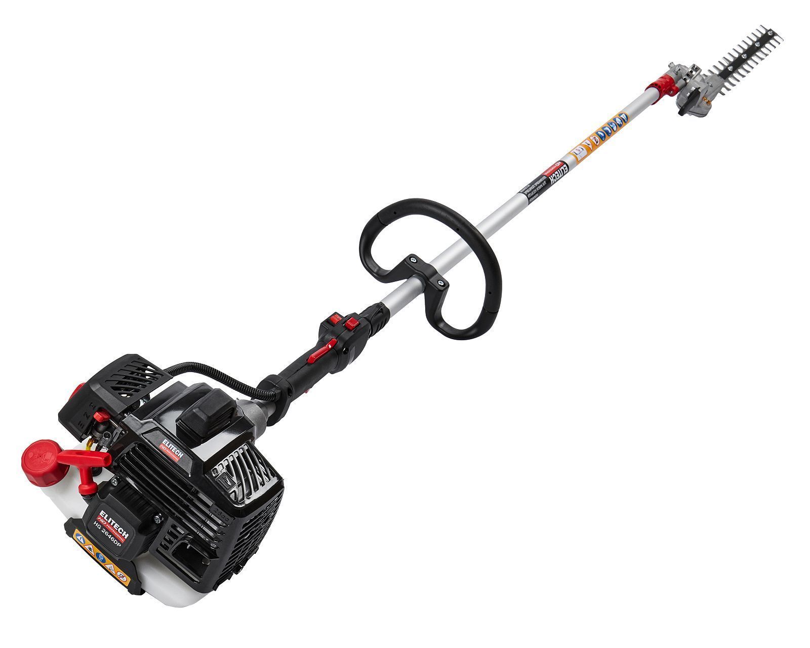 Кусторез бензиновый штанговый HG 2646DP (HD / 36,8 см / штанга 1,5 м / 1,1 л.с.) ELITECH 211318