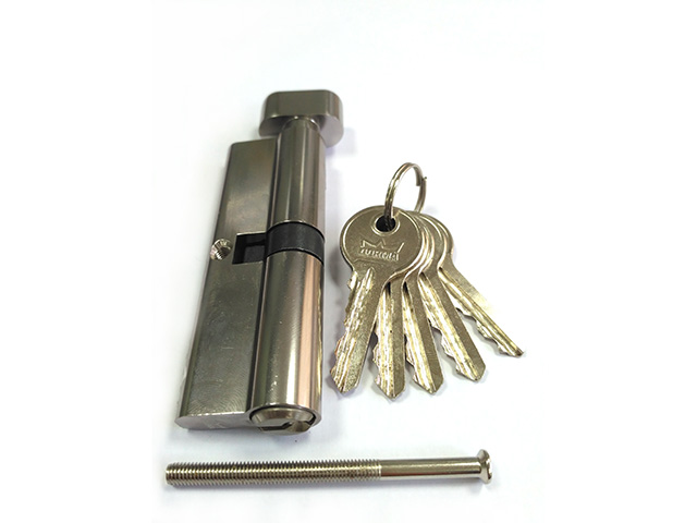 Евроцилиндр с вертушкой CBF-1 90 (45x45В) никель, английский ключ  ...DORMA 7039000000029