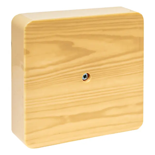 Коробка разветвительная KMP-030-032 (100х100х28) светл. дер. PROxima  ...EKF plc-kmr-030-032-s