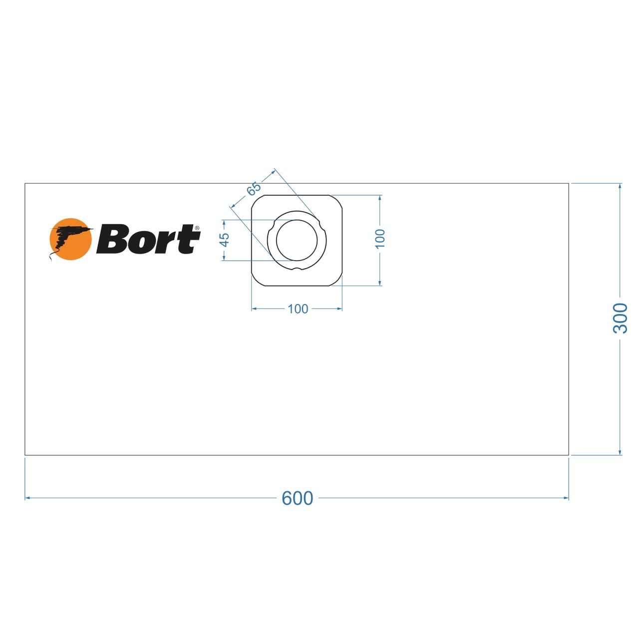 Комплект мешков пылесборных для пылесоса Bort BB-20U (5 шт)