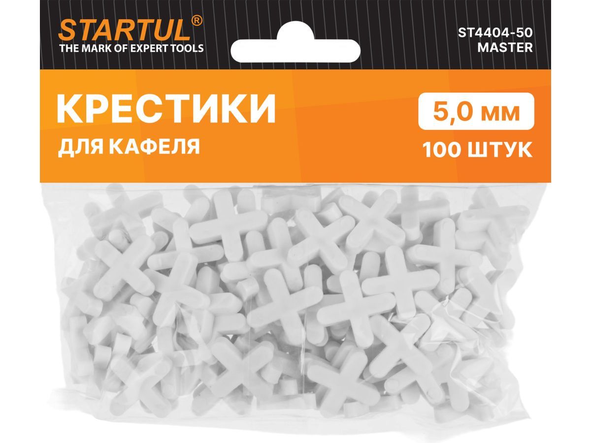 Крестики д/кафеля 5,0мм 100шт MASTER (ST4404-50) (СВП) STARTUL ST4404-50