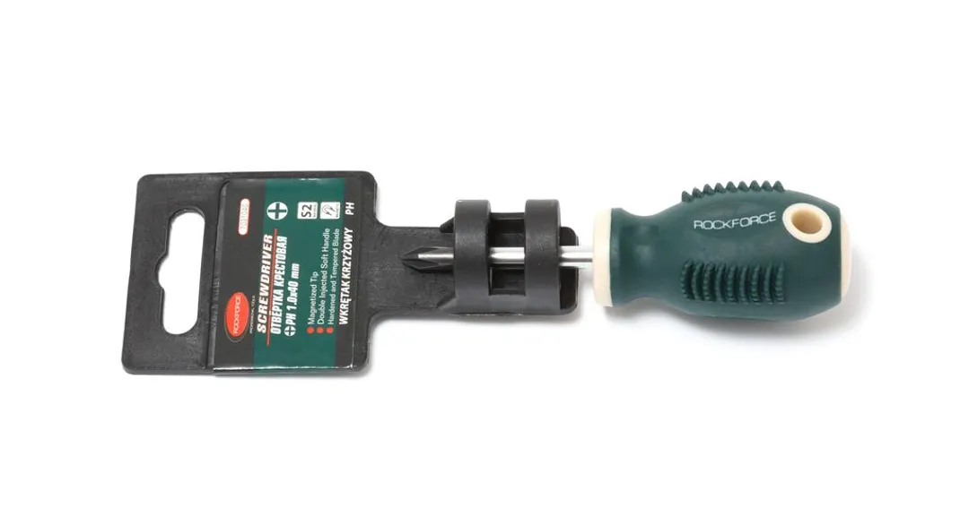 Отвертка крестовая магнитная "Profi" S2 PH1.0x40мм  Rock FORCE RF-7031040