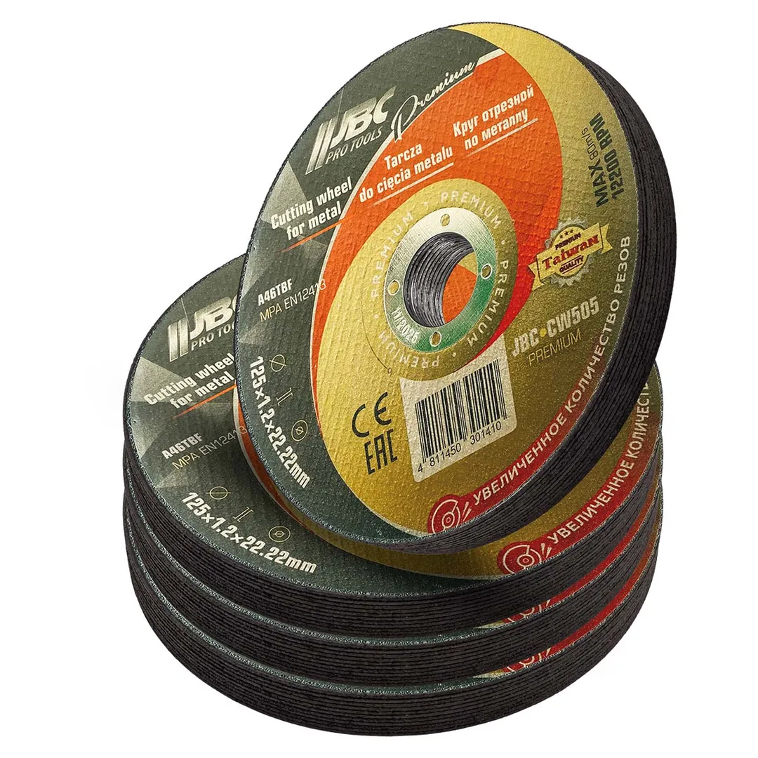 Круг отрезной по металлу 125x1,2x22,2мм(40шт к-т)  JBC JBC-CW505 PREMIUM[40шт к-т]