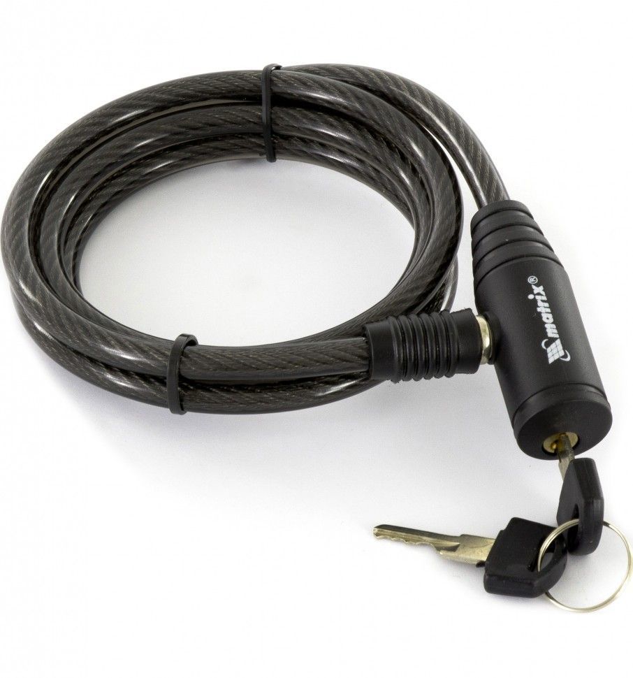 Замок тросовый универсальный, 8 х 1200 мм  Matrix 91816