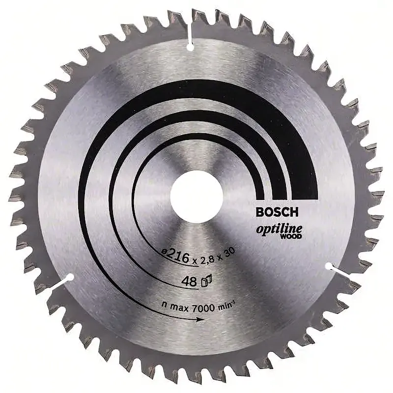 Пильный диск 216х2,8х30 мм Z48 Optiline Wood BOSCH 2.608.640.641
