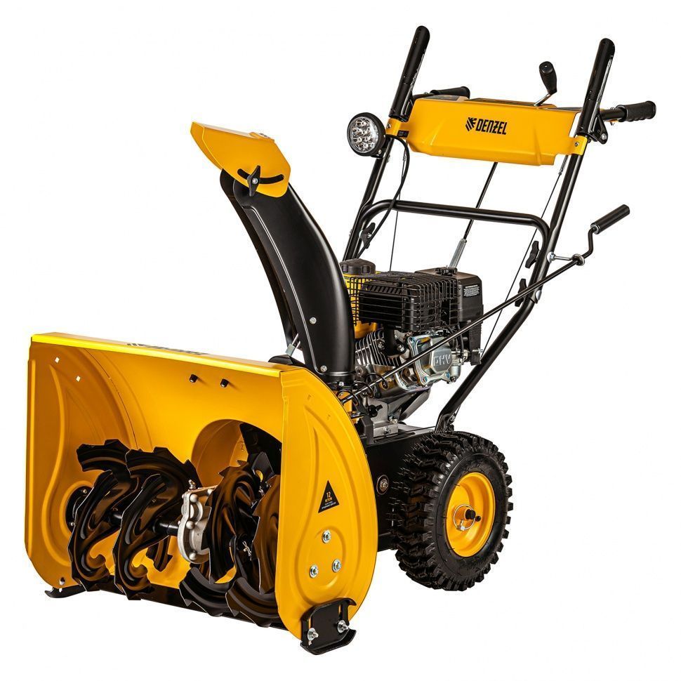 Бензиновая снегоуборочная машина SBM 610, 212cc, ручной старт, фара DENZEL 97653