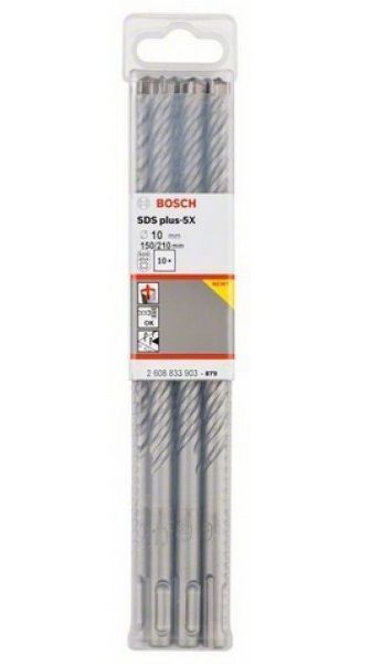 SDS-plus-5X бур, 10x100x160 мм (10 шт),  BOSCH 2.608.833.902