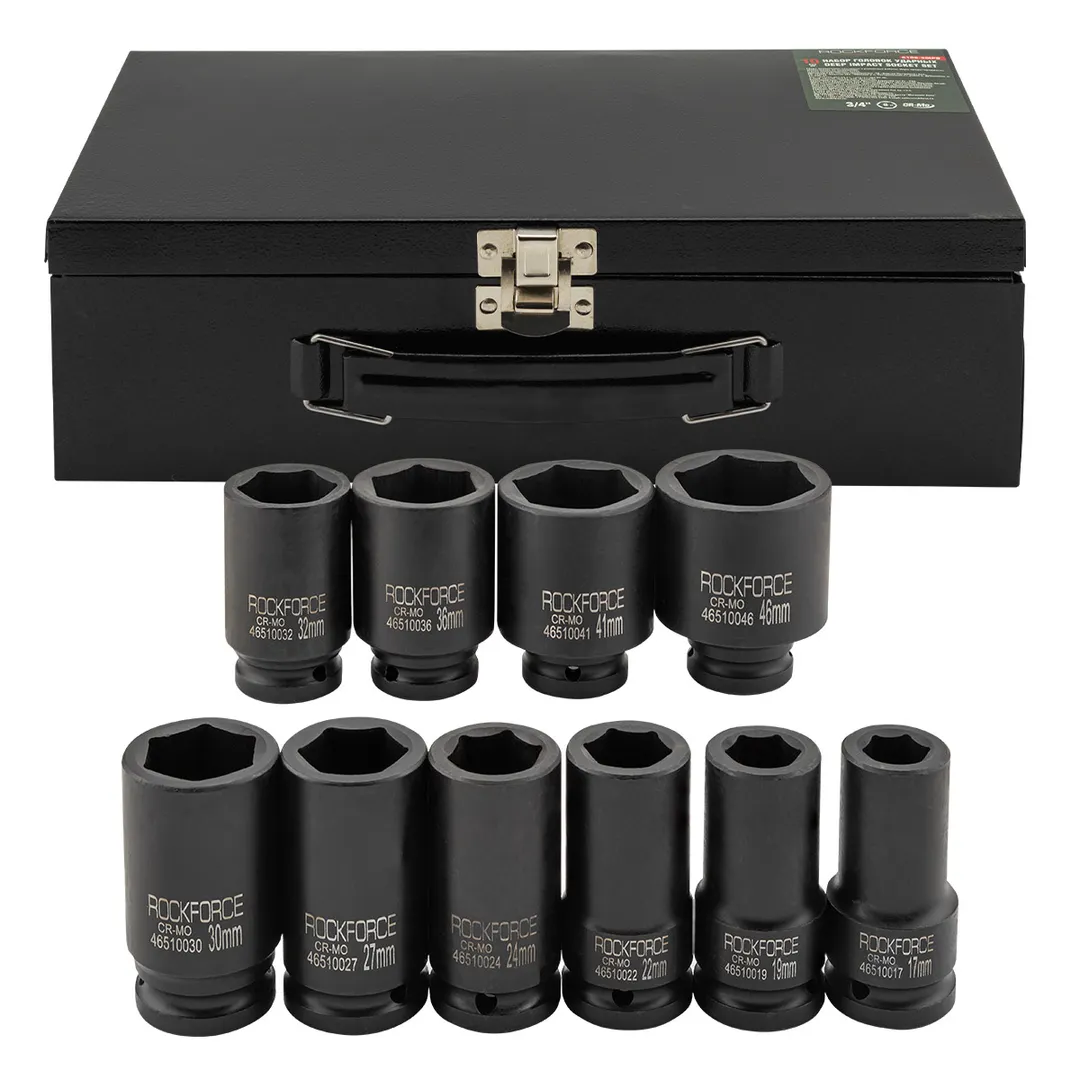 Набор головок ударных глубоких 3/4''10пр. RockFORCE RF-6108-5MPB
