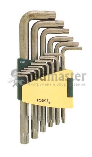 Набор ключей торкс Т6-Т60 15 пр.длинных  Force 5151L