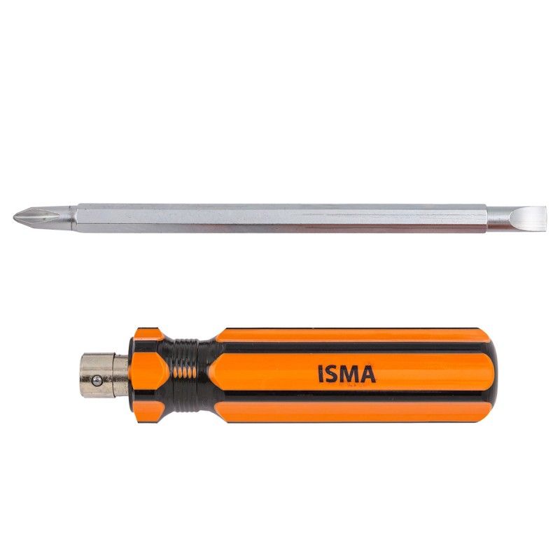 Отвертка с переставным наконечником 160 мм (SL6, PH2) ISMA ISMA-61602