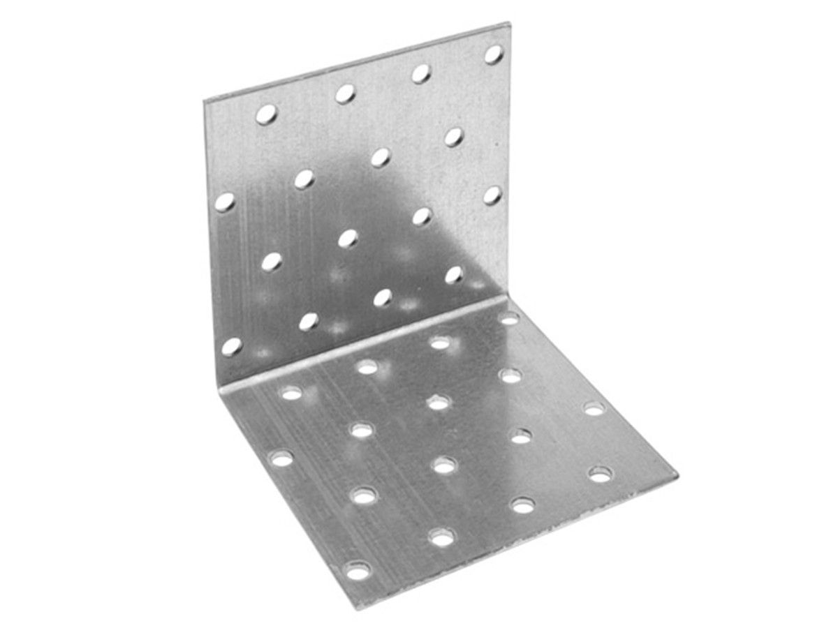 Уголок крепежный равносторонний 80х80x80 mm KUR белый цинк STARFIX SMP-26240-1