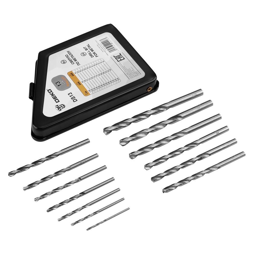 Набор сверл по металлу 1.5-6.5мм, DEKO DS13 (13 шт.)Deko 065-0544