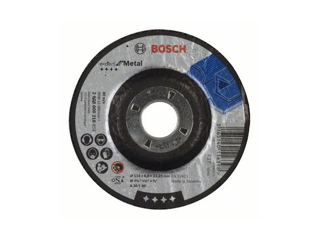 Круг обдирочный 115x6x22.2 mm для металла Expert  BOSCH 2608600218