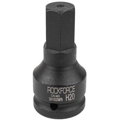 Головка-бита ударная 6-гранная 20мм, 3/4"  Rock FORCE RF-26410020MPB