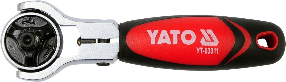 Ключ трещоточный для головок универсальный 1/4" Т72 115mm  ...YATO YT-03311