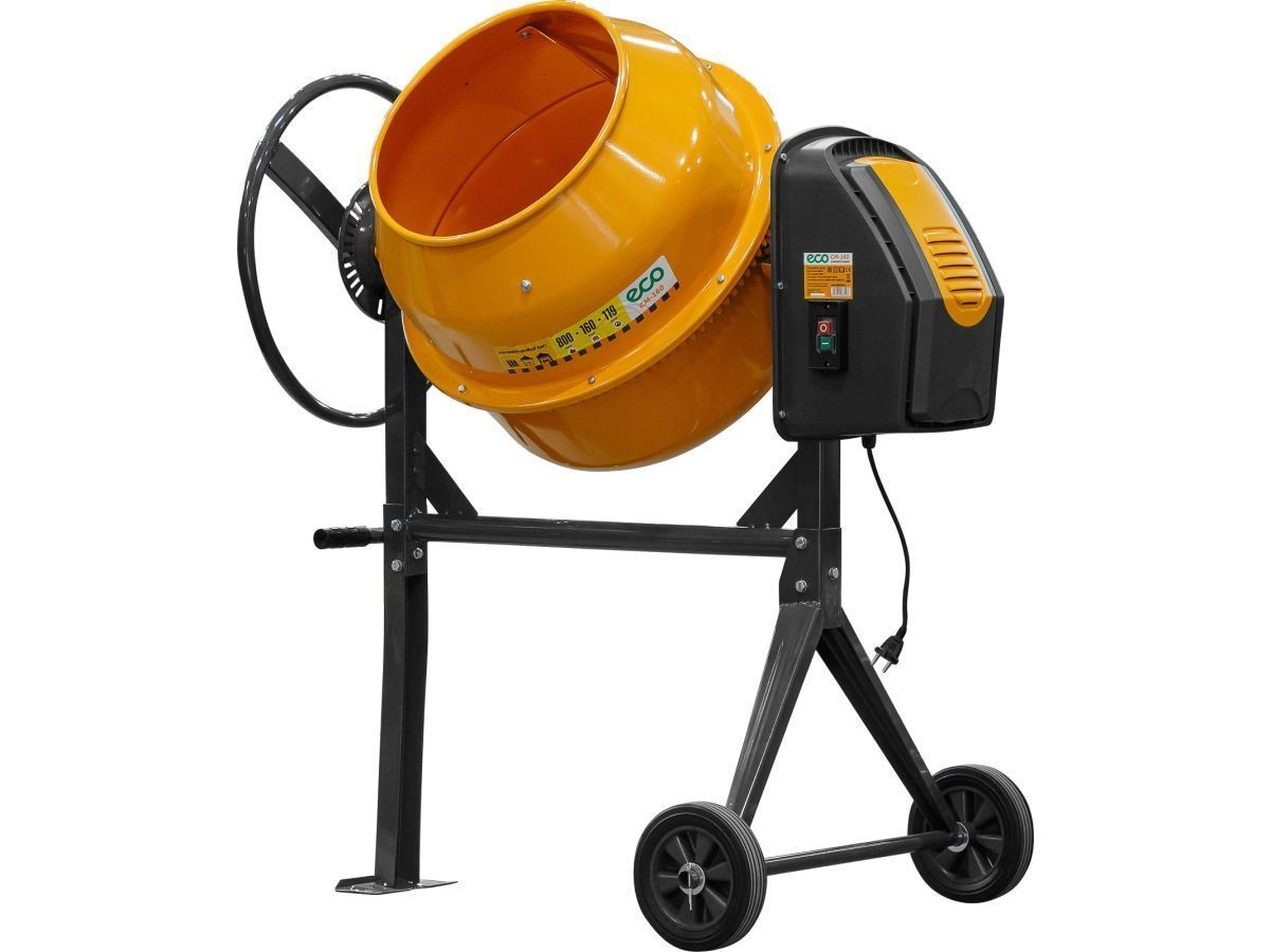 Бетоносмеситель CM-160 (объём 160/119 л, 800 Вт, 230 В, вес 48 кг) ECO EC3410-5