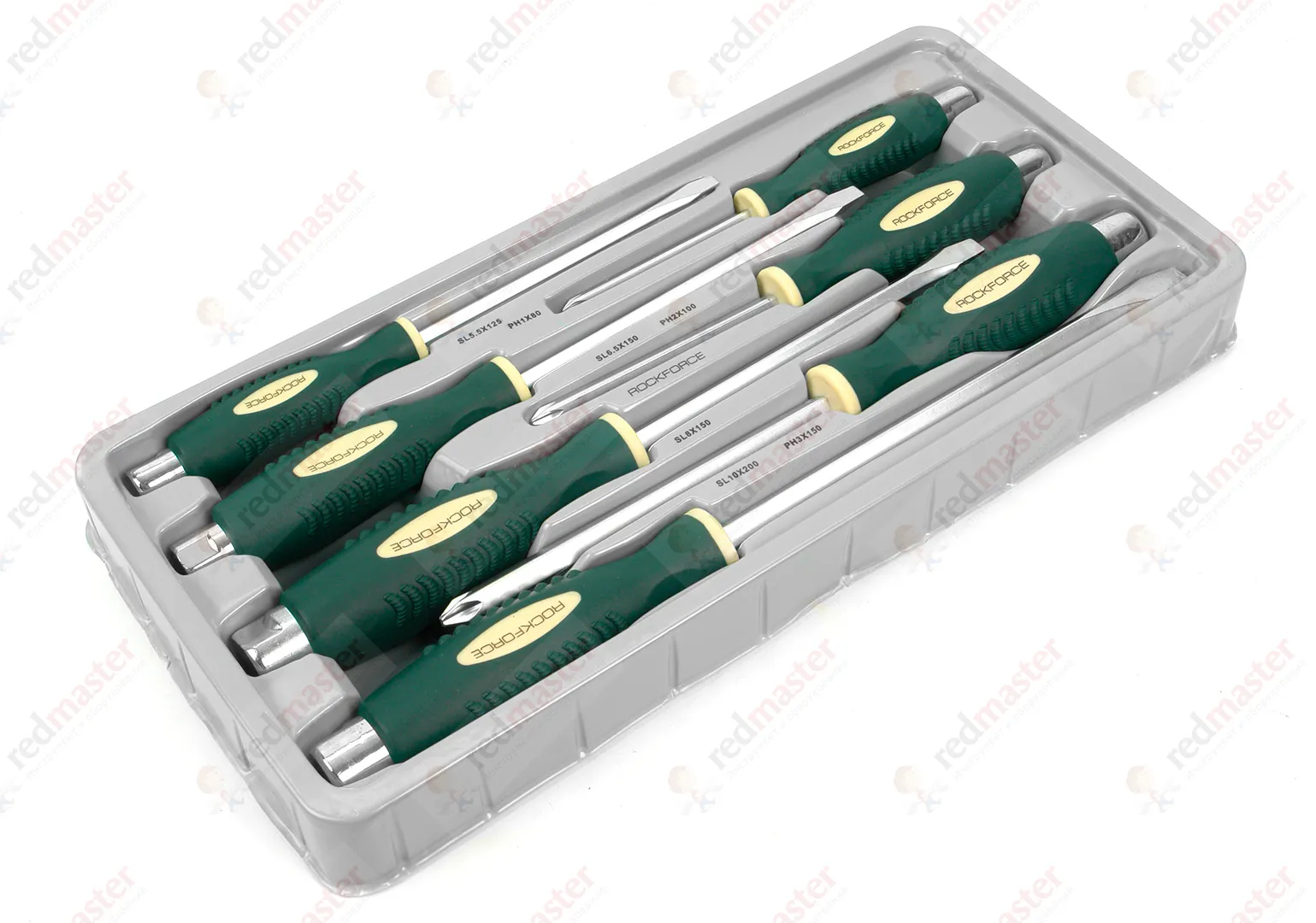 Набор отверток ударных 7пр. SL, PH Rock FORCE RF-20714