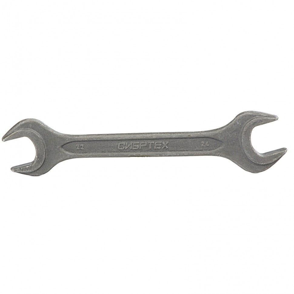 Ключ рожковый, 22 х 24 mm, CrV, фосфатированный, ГОСТ 2839 Сибртех 14330