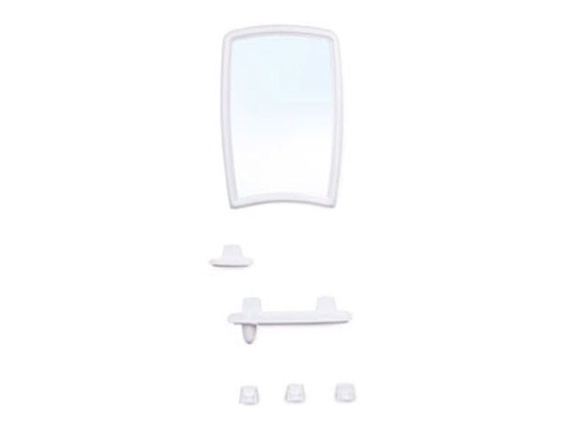 Набор для ванной 41, снежно-белый (зеркало 350х520 мм.)  BEROSSI НВ04101000