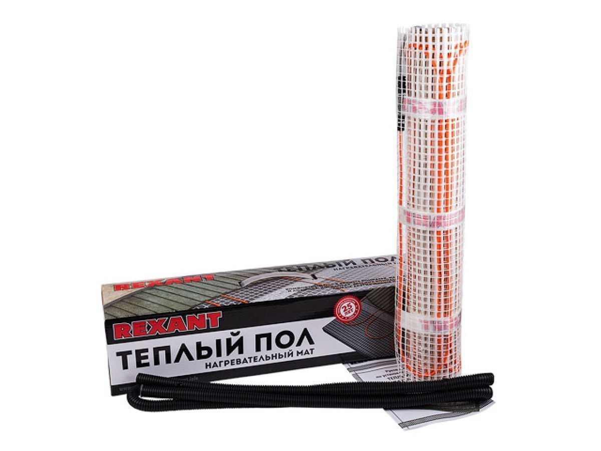 Нагревательный мат Extra, 4,0м2, 0,5х8,0м, 640Вт, двужильный, REXANT 51-0508