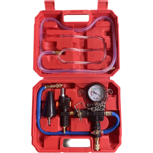 Манометр для вакуумного наполнения системы охлаждения -1 bar с набором переходников, 3пр.  ...H-D HD-72995