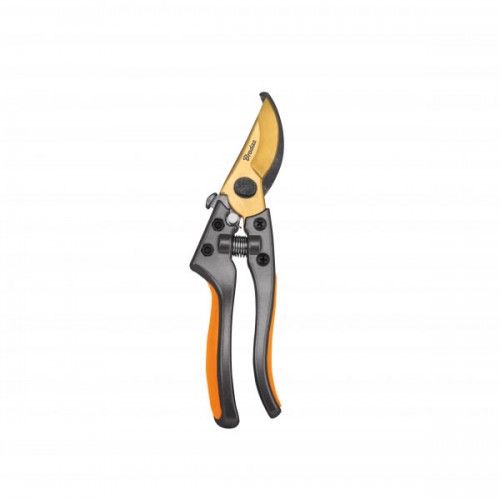 Секатор для обрезки веток до 15 мм. V-SERIES сталь SK5, gold BRADAS KT-V1022