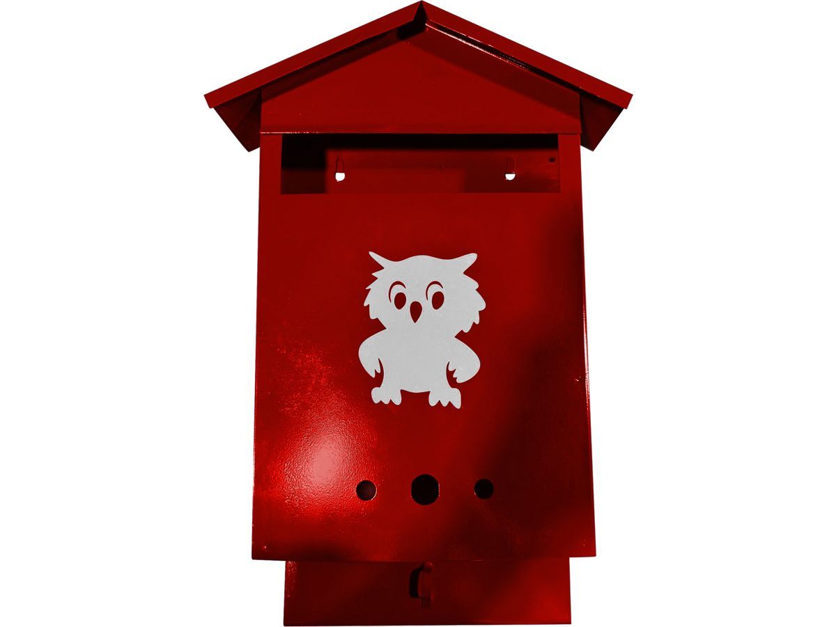 Ящик почтовый Домик с замком 350х280х60 (бордовый) АГРОСНАБ 00-00001047