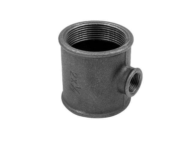 Тройник ред. 1 1/4" х 1/2" черн.  AV Engineering AVEC431011412