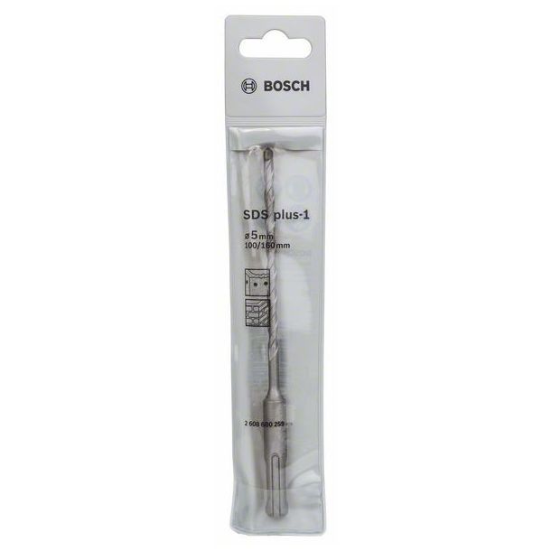 SDS-plus-1 бур  5x100x160 мм (1 шт) BOSCH 2.608.680.259