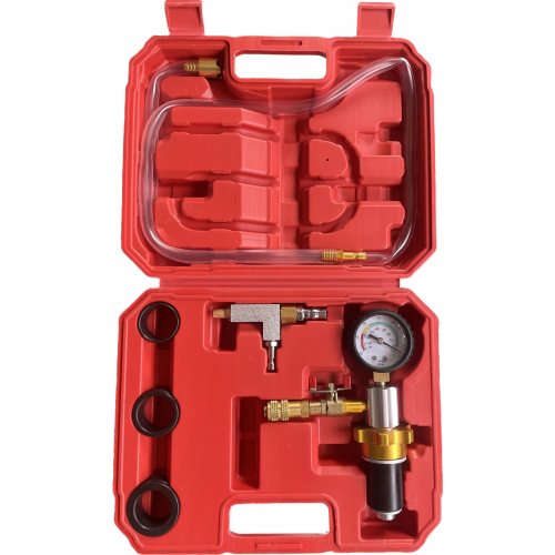 Манометр для вакуумного наполнения системы охлаждения -1 bar с набором переходников, 6пр.  ...H-D HD-72996