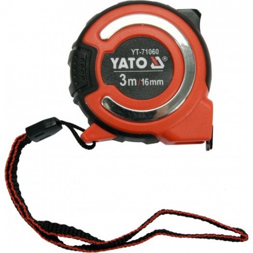 Рулетка с магнитом 3мх16mm (бытовая)  YATO YT-71060